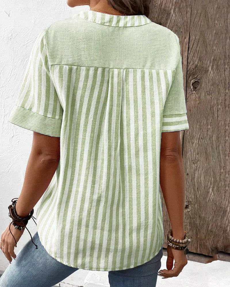 Celie™ | Klassisk stribet top